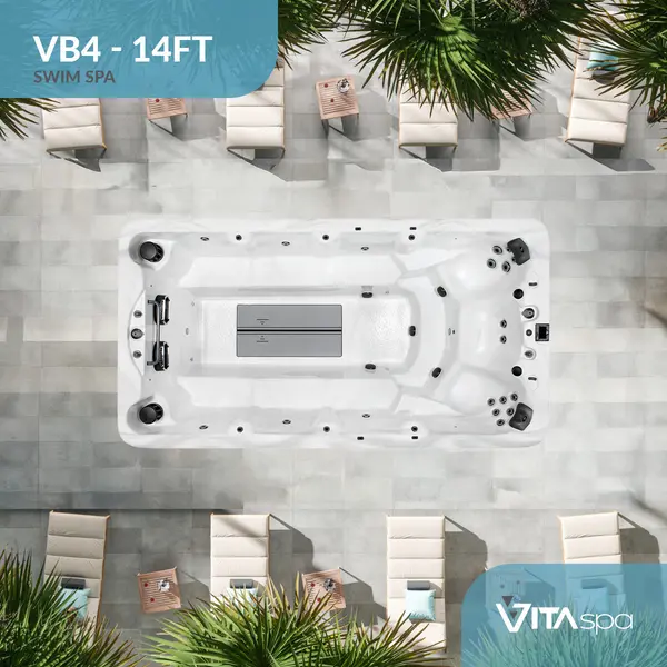 Vita Spa VB4 swim spa from above Aquafun Sheffield