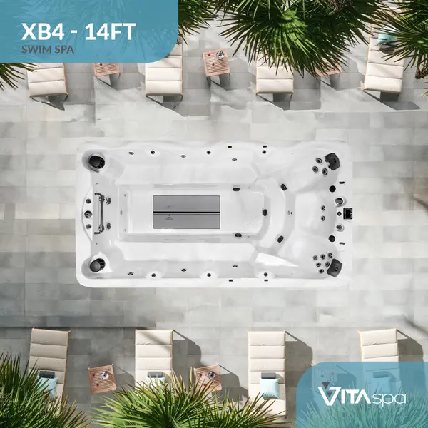 Vita Spa XB4 swim spa from above Aquafun Sheffield